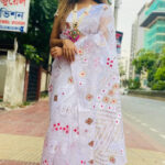 হাফ সিল্ক শাড়ি